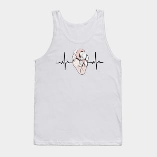 ECG - Heart Tank Top